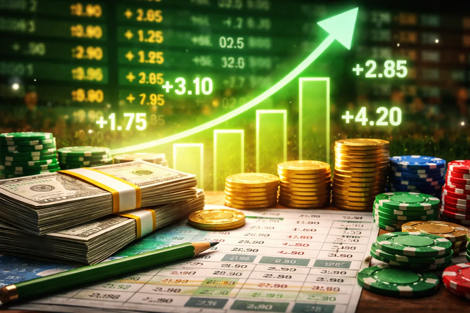 Positive expected value betting, finding bets priced above their fair odds